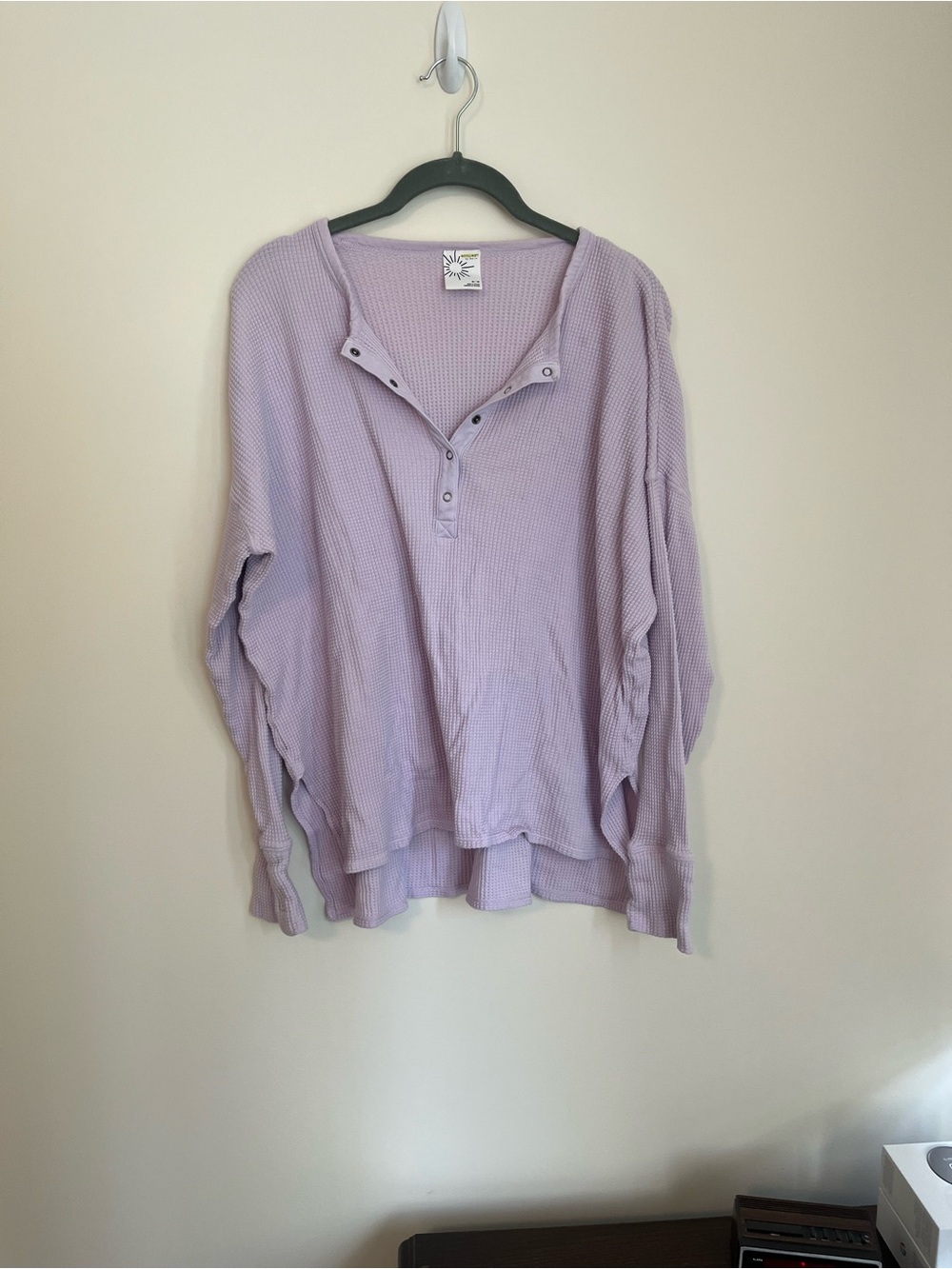Offline waffle knit oversized long sleeve